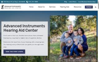 Advanced Instruments Hearing Aid Center website
