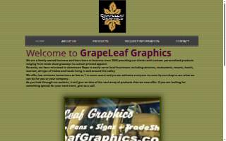 Grapeleaf Graphics website