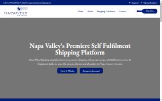 Napa Wine Shipping website