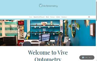 Vive Optometry website