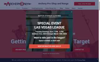 Archery Only The Pro Shop website