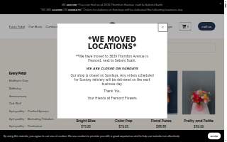 Fremont Flowers & Gifts website