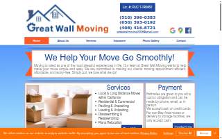 Great Wall Moving website