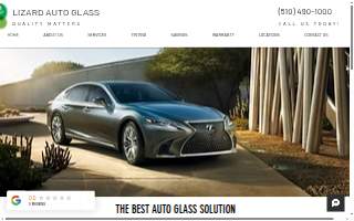 Lizard Auto Glass website