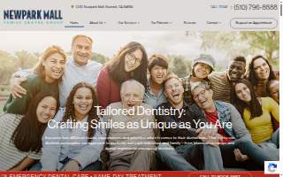 Newpark Mall Family Dental Group website