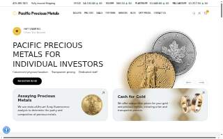 Pacific Precious Metals of Newark website