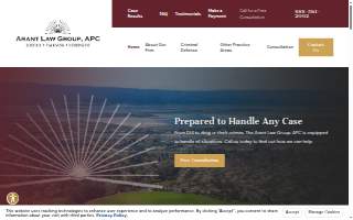 The Arant Law Group PC of Newark website