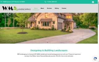 WM Landscaping website