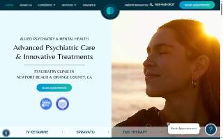 Allied Psychiatry & Mental Health of Newport Beach website