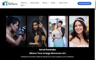 Art of Portraits website