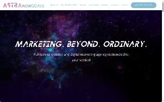 ASTRAnomicals | Digital Marketing Agency website