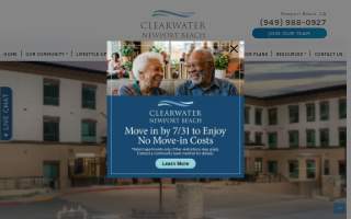 Clearwater Newport Beach website
