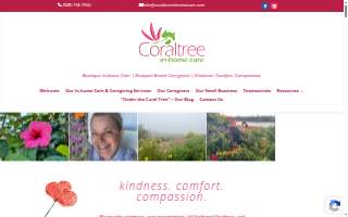 Coral Tree In-home Care website