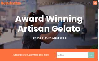 Gelatissimo Downtown Rogers website