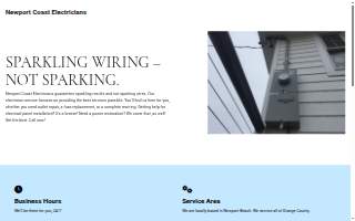 Newport Coast Electricians website