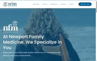 Newport Family Medicine website