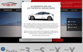 Oc Chief Auto website