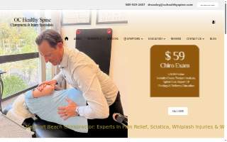 OC Healthy Spine Chiropractor & Injury Specialist Newport Beach website
