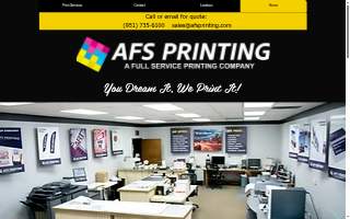 AFS Printing website