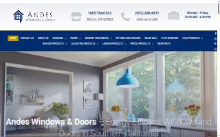 Andes Windows & Doors website