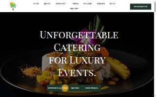 Bamboo Island Catering website