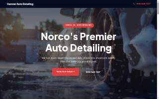 Hamner Auto Detailing website
