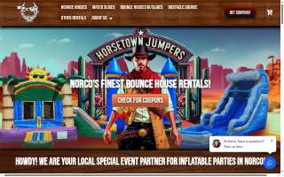 Horsetown Jumper Rentals website