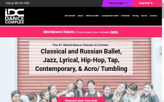 Inspire Dance Complex website