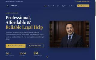 Zafari Law Firm of Norco website