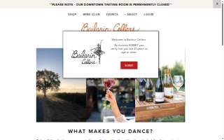 Bailarin Cellars Winery website