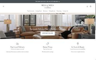 Bella Nova Furniture website