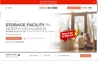Contain it Self Storage website