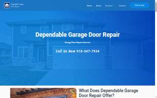 Dependable Garage Door Repair INC website