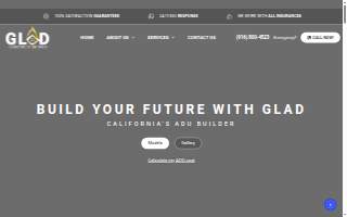 GLAD Construction website
