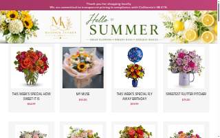 Madison Avenue Florist of North Highlands website