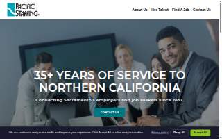 Pacific Staffing website