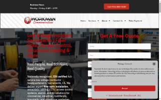 Workman Communications website
