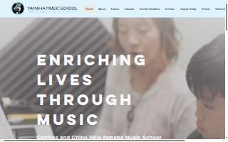 Cerritos Yamaha Music School website