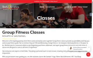 Body Kinetics Health Club website