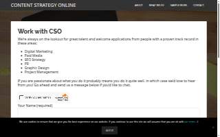 Content Strategy Online website