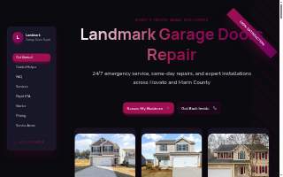 Landmark Garage Doors Repair website