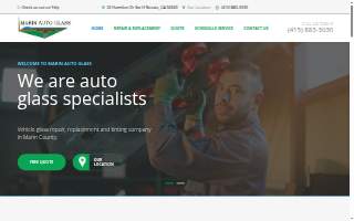 Marin Auto Glass website