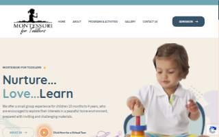 Montessori For Toddlers website