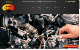 Novato Auto Service website