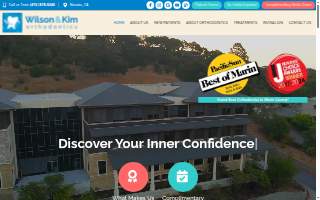 Wilson & Kim Orthodontics website