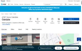 AT&T Store of Oakdale website