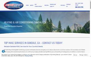 Comfort Experts Heating & Air Conditioning website