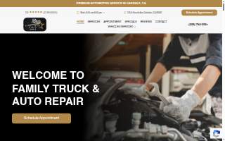 Family Truck & Auto Repair website