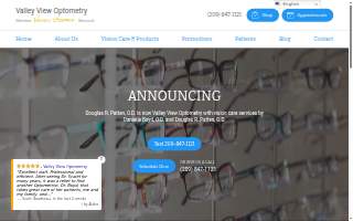 Valley View Optometry website