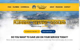 Albert Nahman Plumbing, Heating, and Cooling website